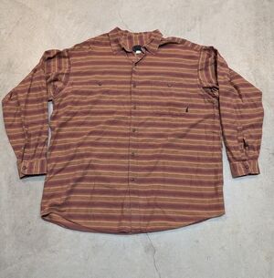 VTG Patagonia Men's XL Striped Red Brown Long Sleeve Shirt Portugal